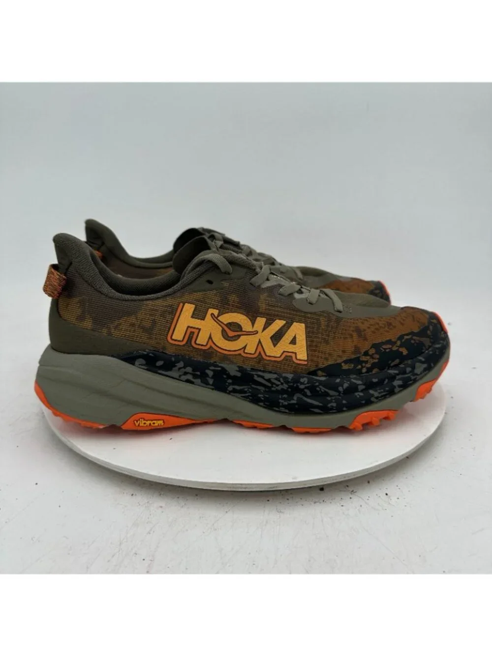 Hoka One One Speedgoat 6 Men Size 10D 1147791-AQL Antique Olive Squash Shoes
